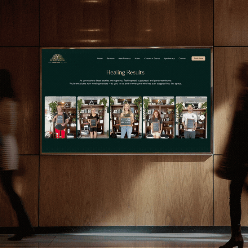 Studio Amiga wellness website showcase