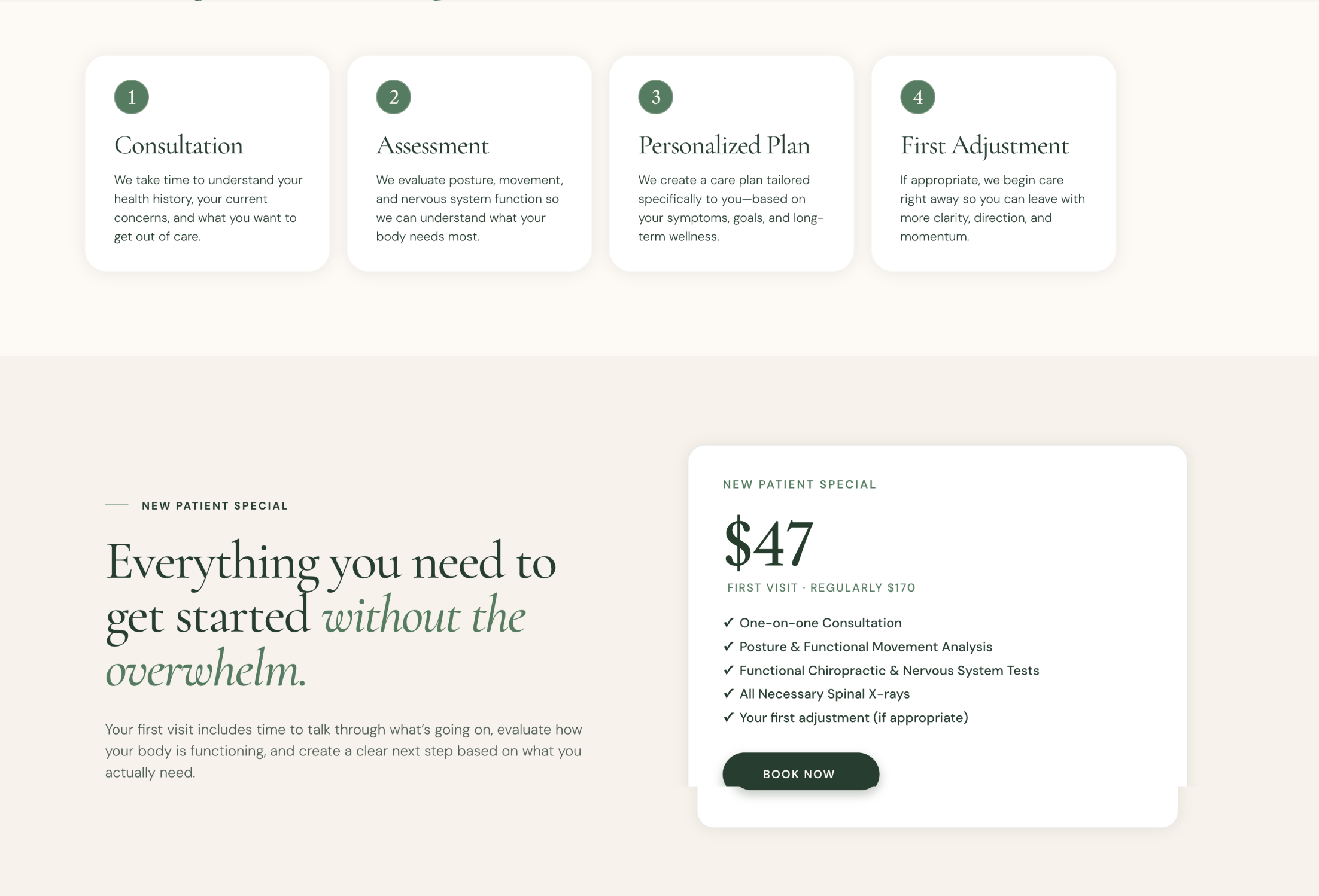 New patient page preview