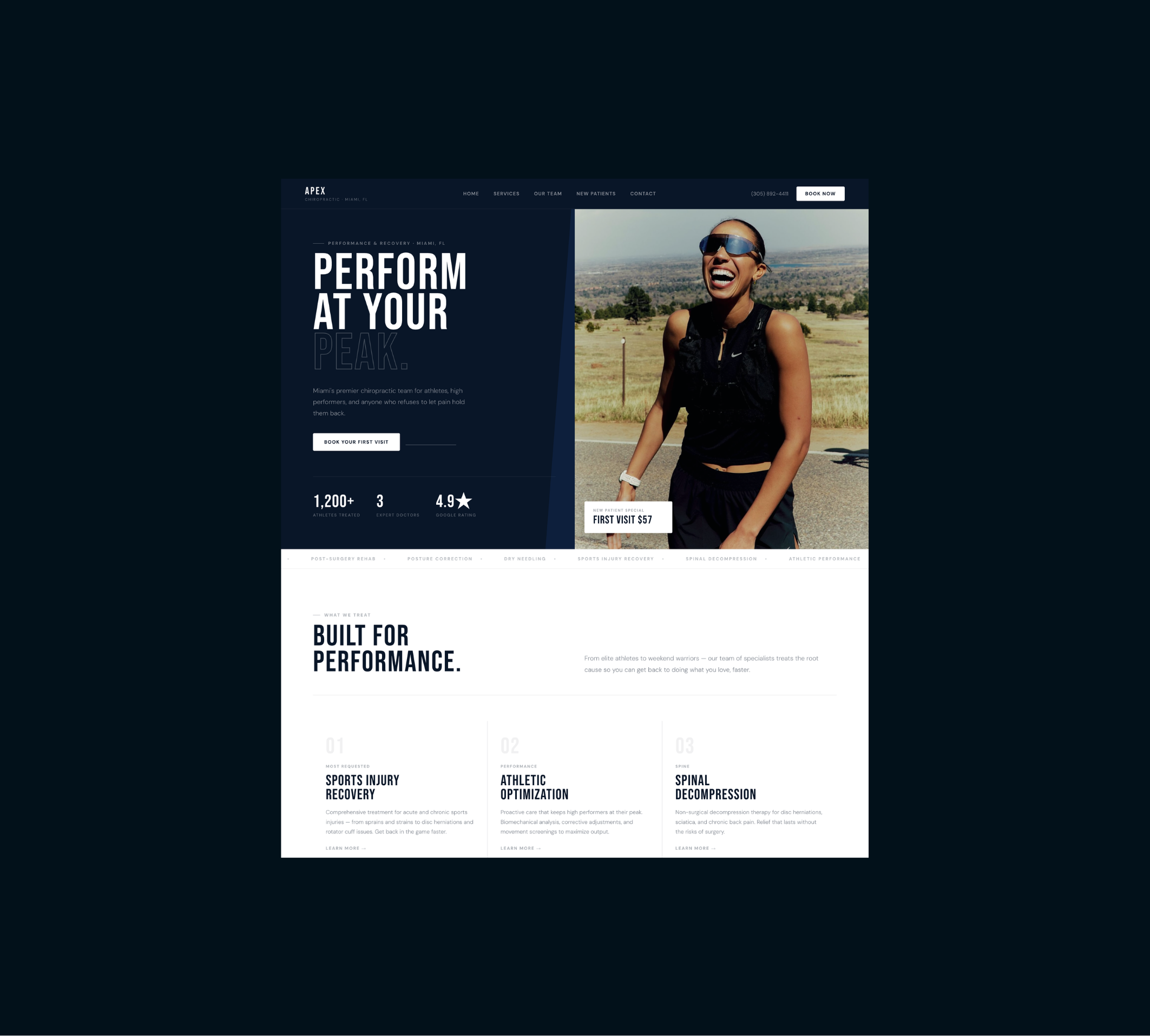 Performance & Recovery template mockup