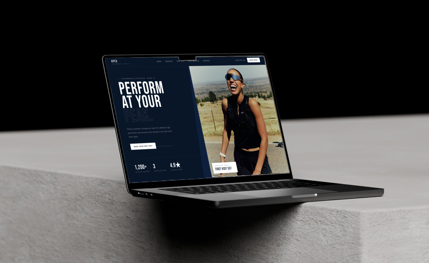 Performance & Recovery chiropractic Wix template